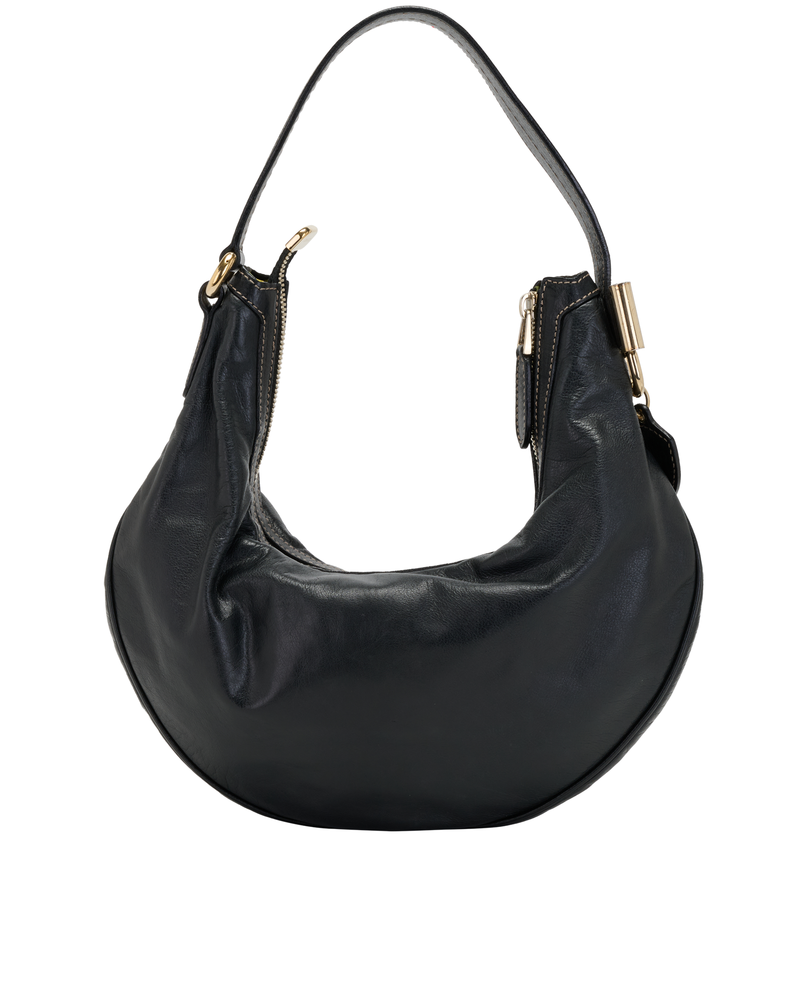 Vintage GG Duchessa Hobo, &pound;350, Handbags, Black, Leather, Back view